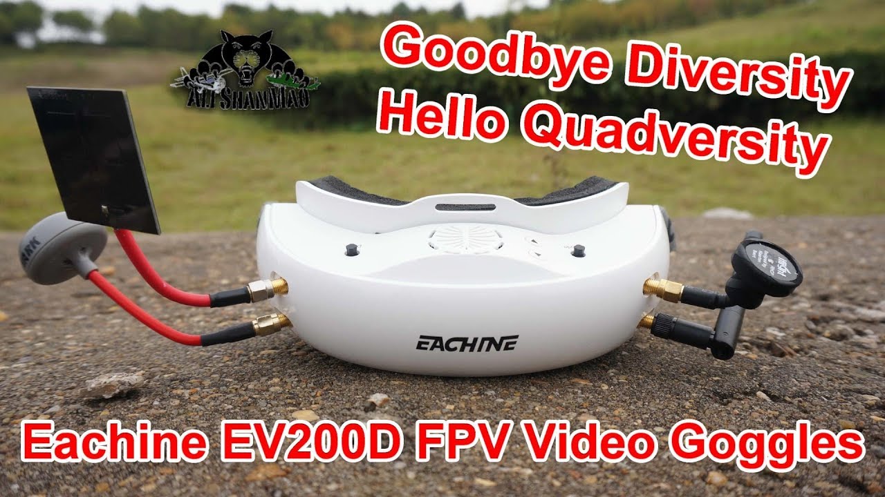 Eachine EV200D The Best Quadversity Video Receiver FPV Video Goggles