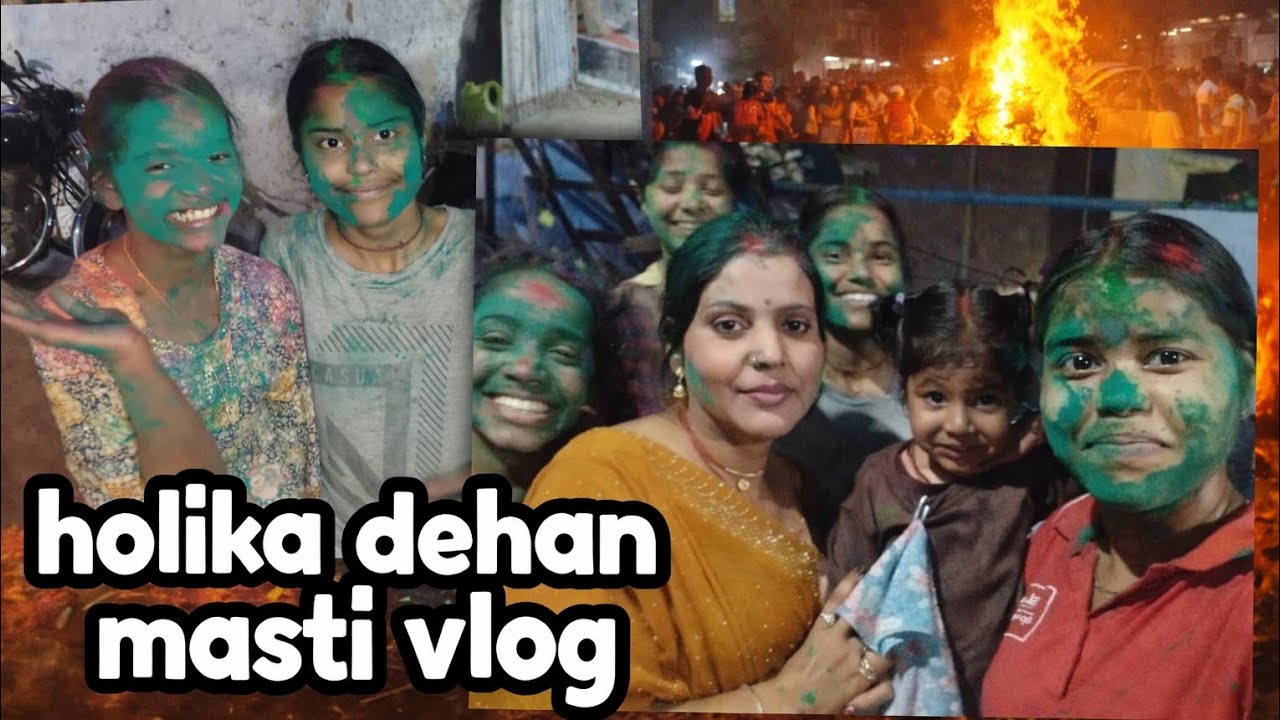 Holika Dahan masti vlog 😅 🤣