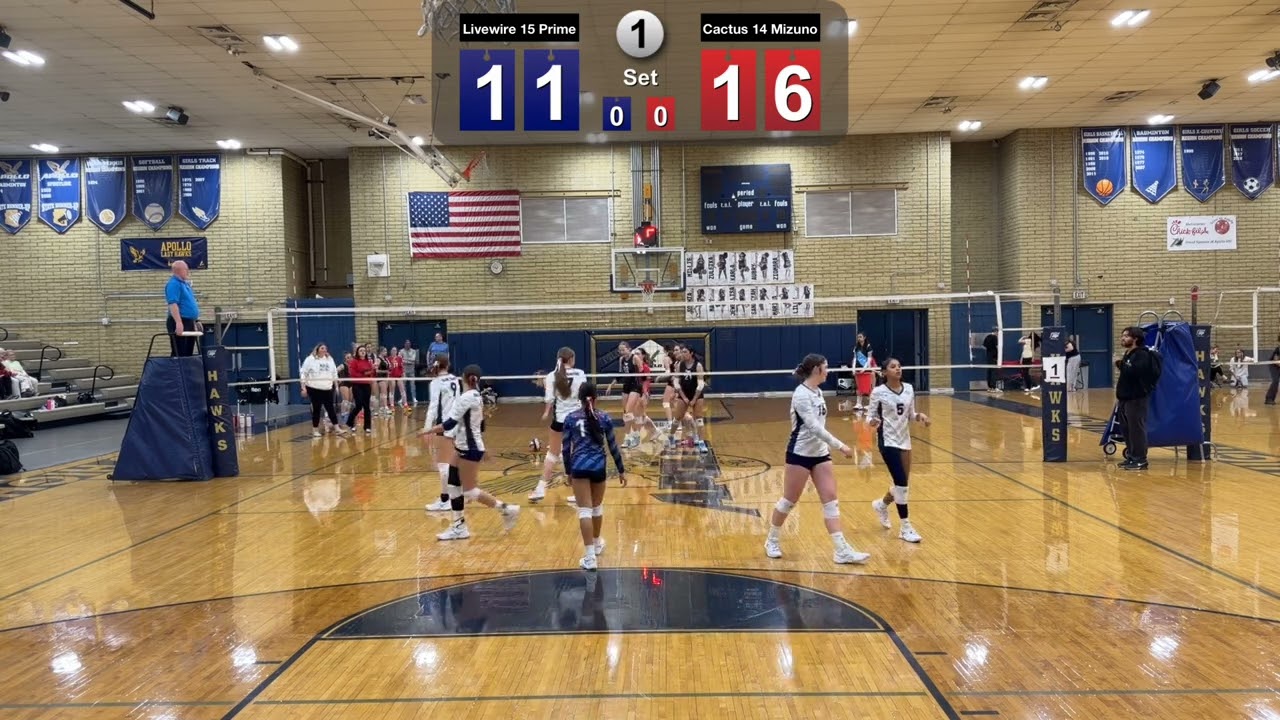 Livewire 15 Prime vs Club Cactus 14 Mizuno Volleyball AZ Region Open #2