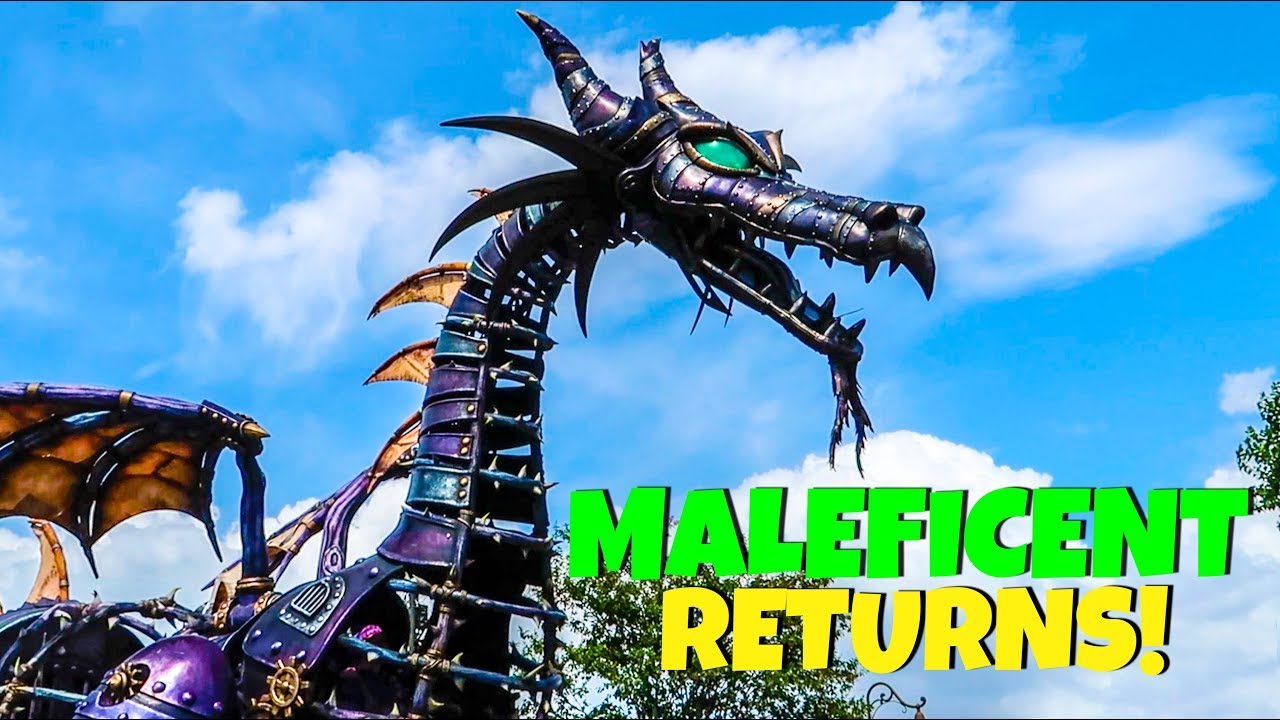 Disney Malfunction Dragon Returns - Maleficent Disney World Parade