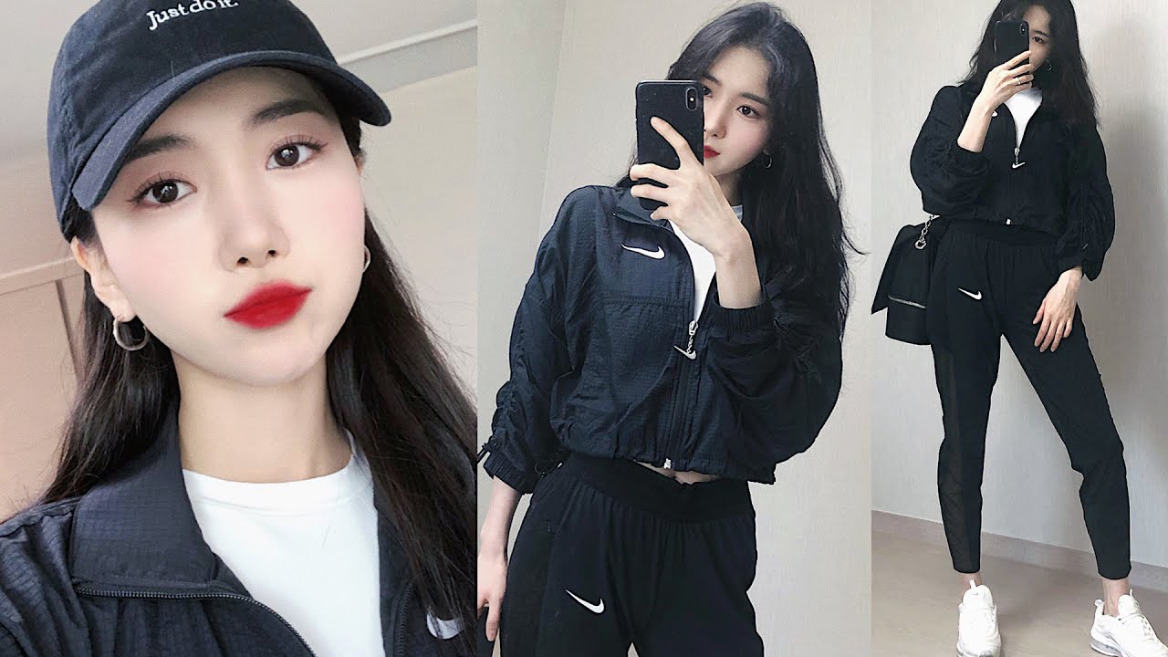(eng) 반말로 준비하는 나이키 레드립 메이크업 ❤️ 나이키 스타일링 Casual chit chat GRWM Nike Red Lip Makeup | Minjeong Park