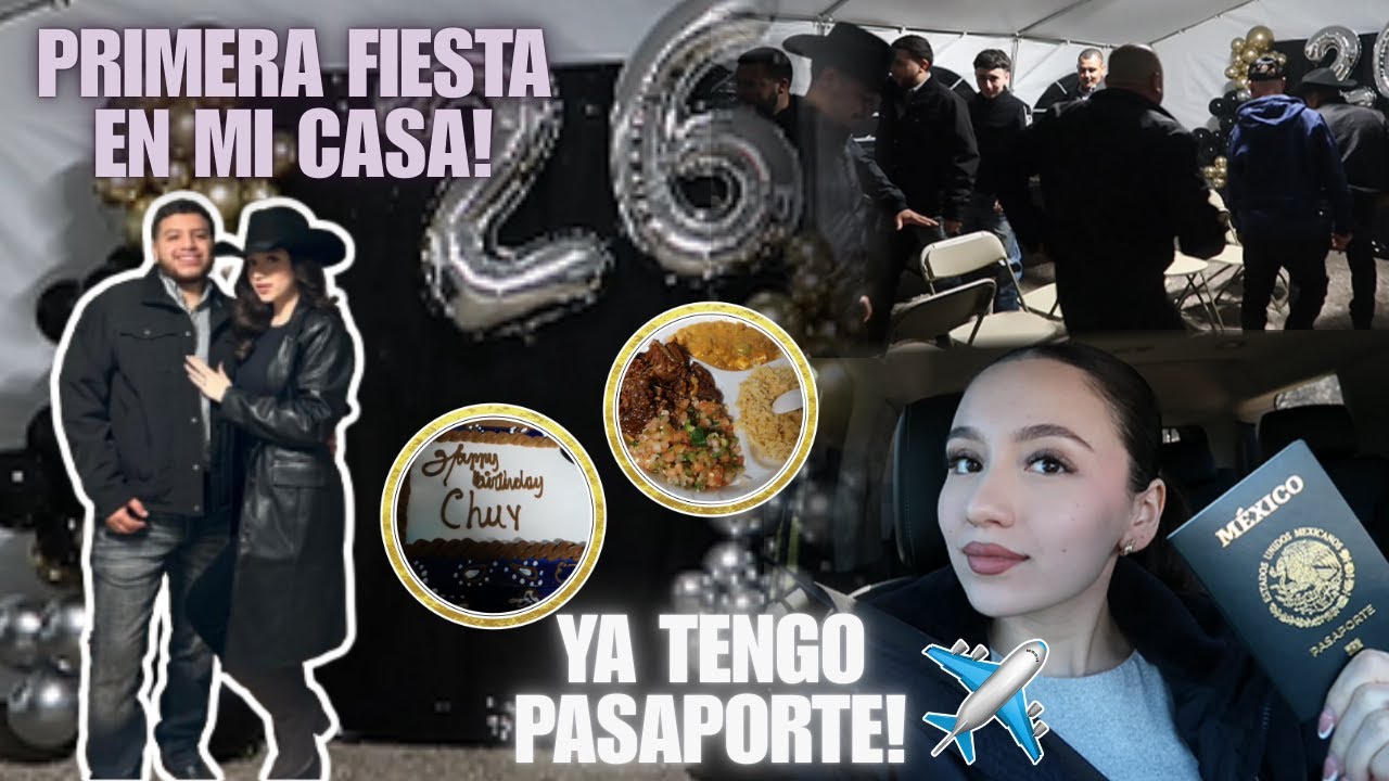ASÍ CELEBRAMOS AÑO NUEVO EN MI CASA 🎆🩷 // PORFIN TENGO MI PASAPORTE ✈️🇲🇽 #añonuevo2026 