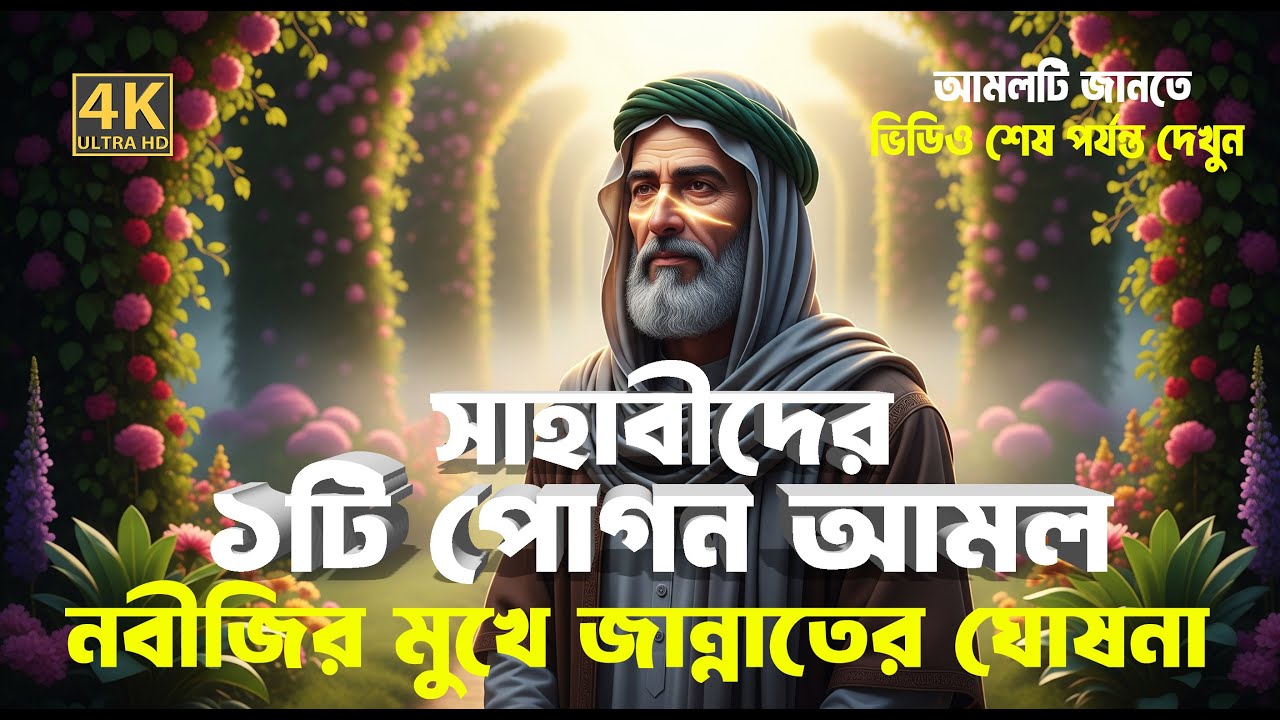 নবীজির মুখে ৩ বার জান্নাতের ঘোষণা পাওয়া সাহাবীর ১টি গোপন আমল!  Daily Amol Tv