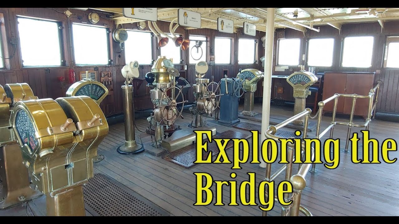Exploring the Bridge of the Queen Mary