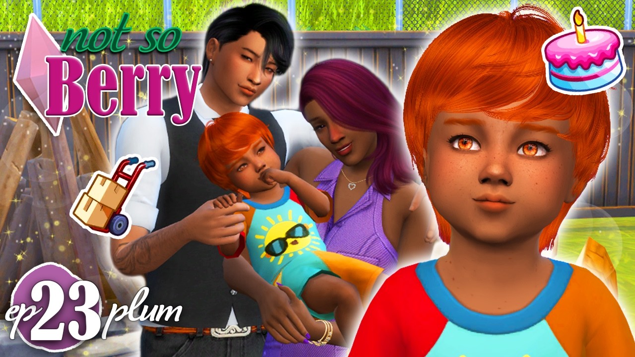 Rusty is the CUTEST TODDLER! | PLUM #23 🪻 NOT SO BERRY CHALLENGE | The Sims 4