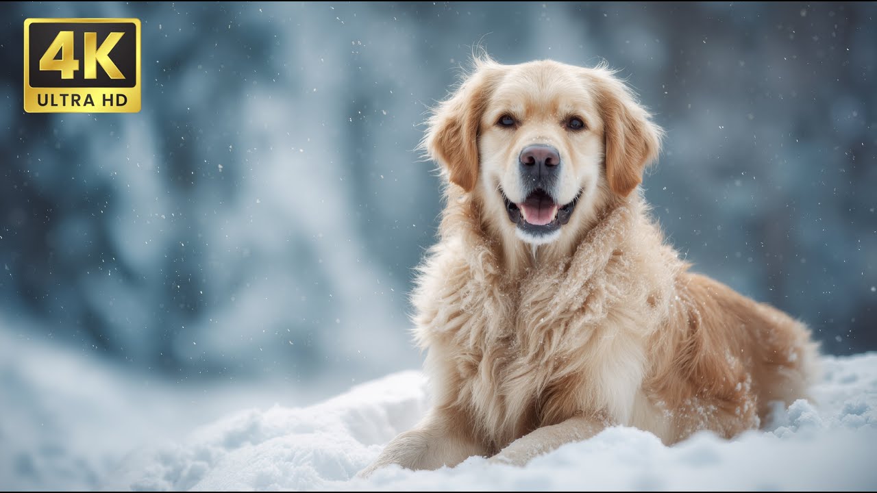 Peaceful Winter Animals ❄️ Soft Snow Forest Ambience with Piano for Deep Calm and Relaxation