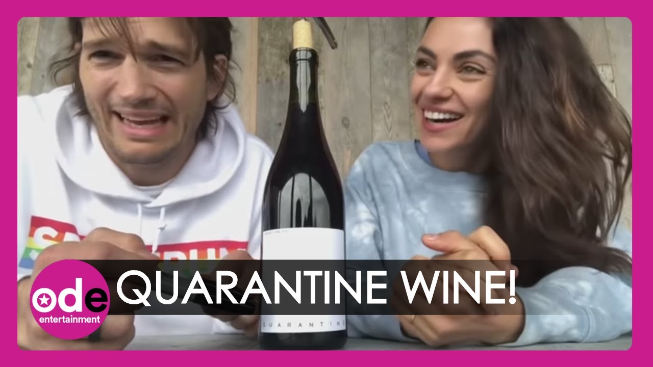 Mila Kunis And Ashton Kutcher Launch Quarantine Wine!