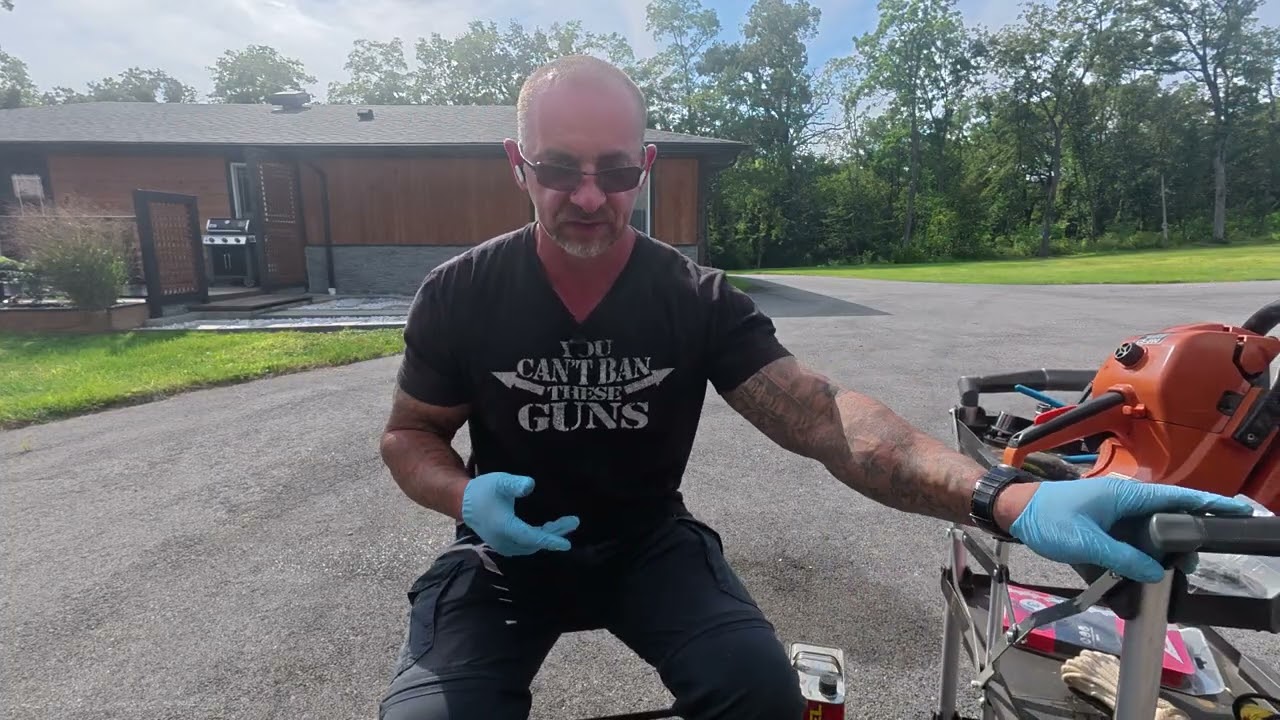 Echo CS-590 Chainsaw Review and how to replace clutch, clutch Drum Sprocket, tip on starting the saw