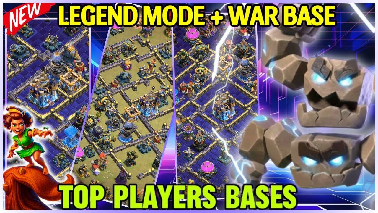 Best TH18 LEGEND + WAR BASE LINKS - NEW LAYOUTS Anti 3 Stars LEGEND + WAR League ⚔ Clash of clans!