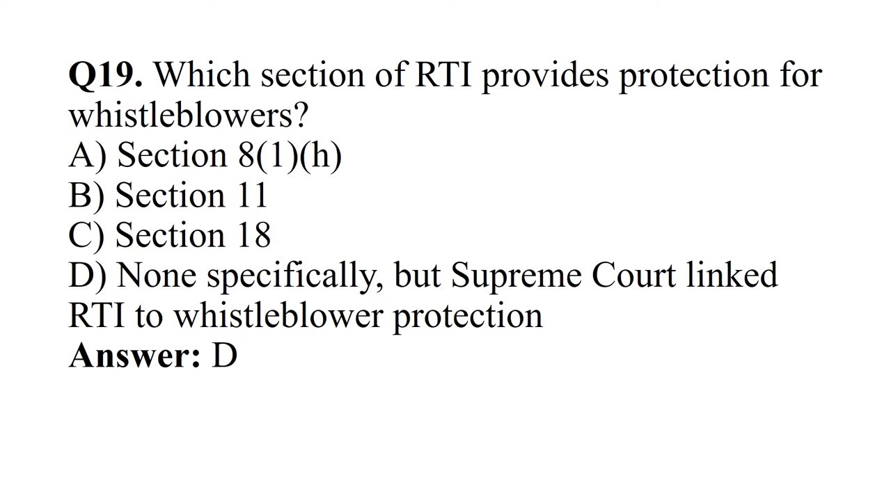 RTI 50 MCQs