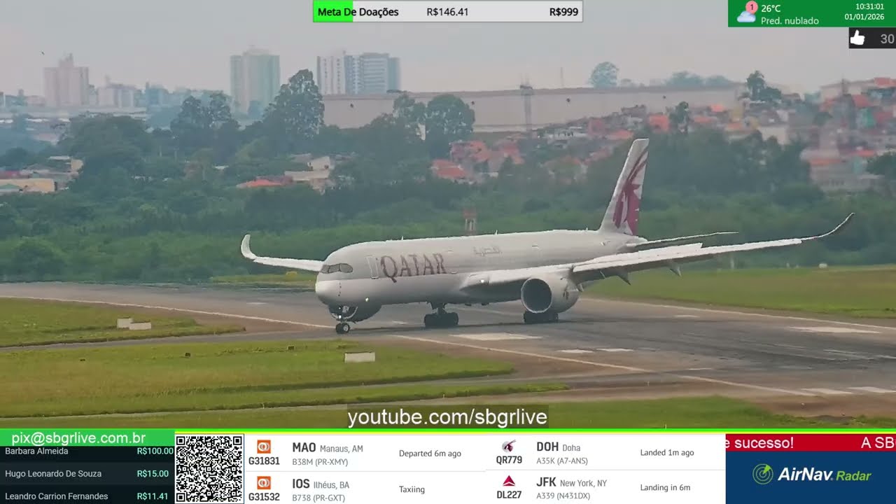 Live transmitida em 01/01/2026 dia