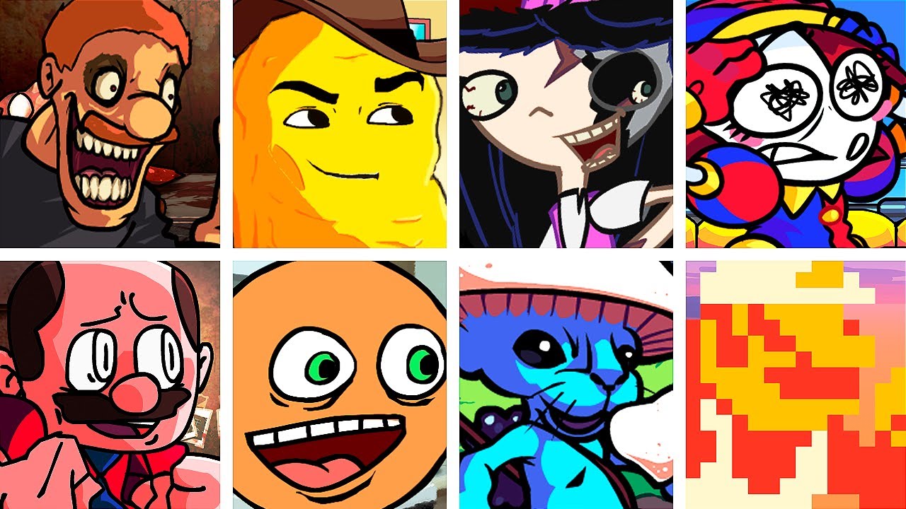 SHUCKS but Every Turn a Different Character Sings 🎶⚡ (FNF Shucks )