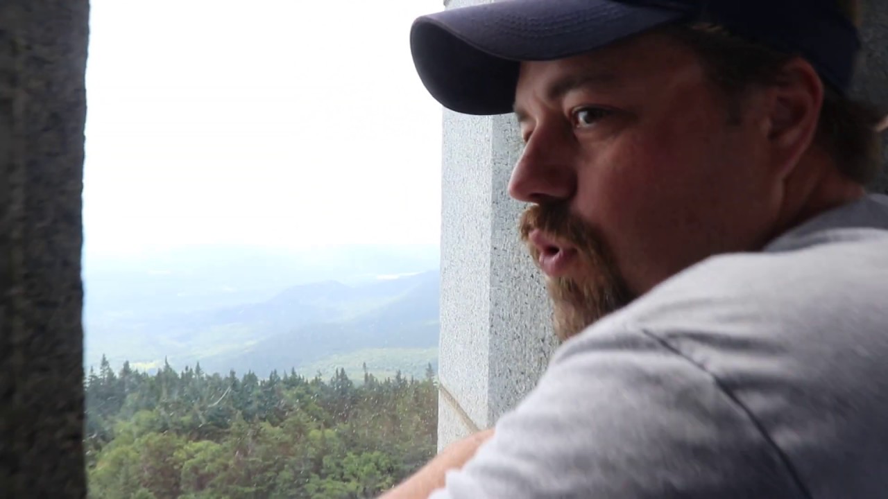 View from the Veterans War Memorial Tower on top of Mount Greylock in Massachusetts