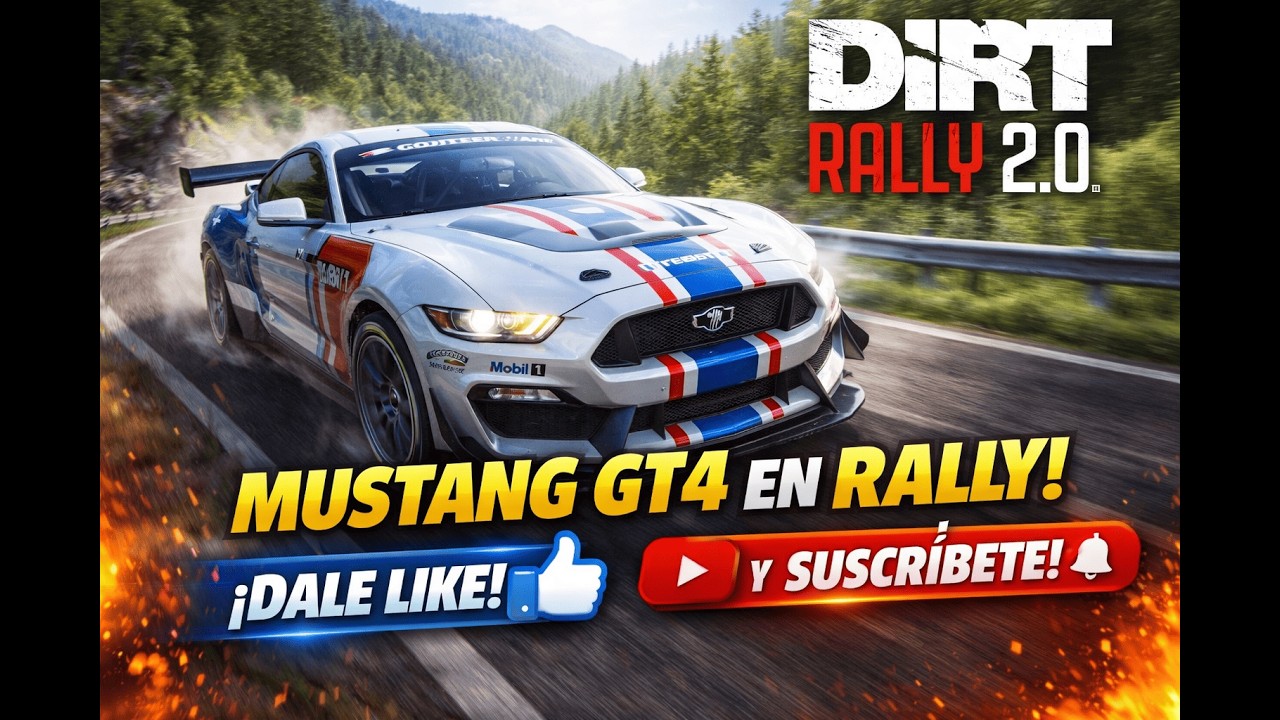 MUSTANG GT4 en Rally de Asfalto con Thrustmaster T300