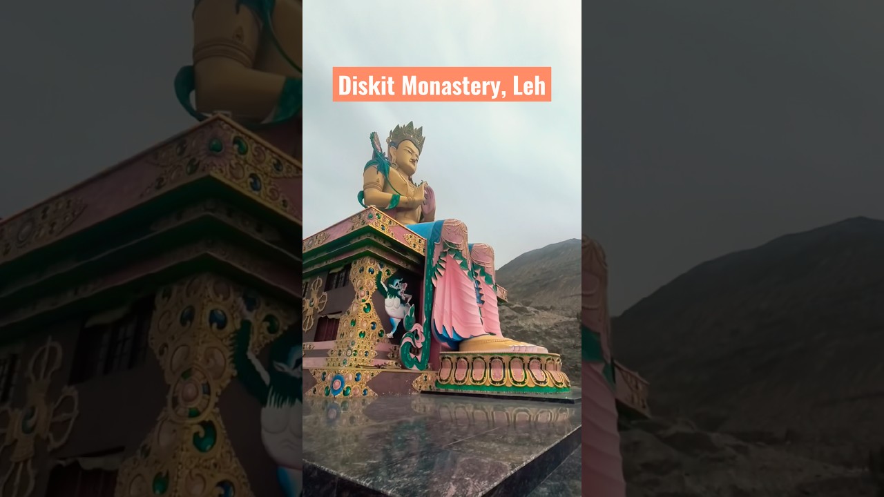 Diskit Monastery, Leh-Ladakh 🏔️ | The Giant Maitreya Buddha of Nubra Valley | Incredible India