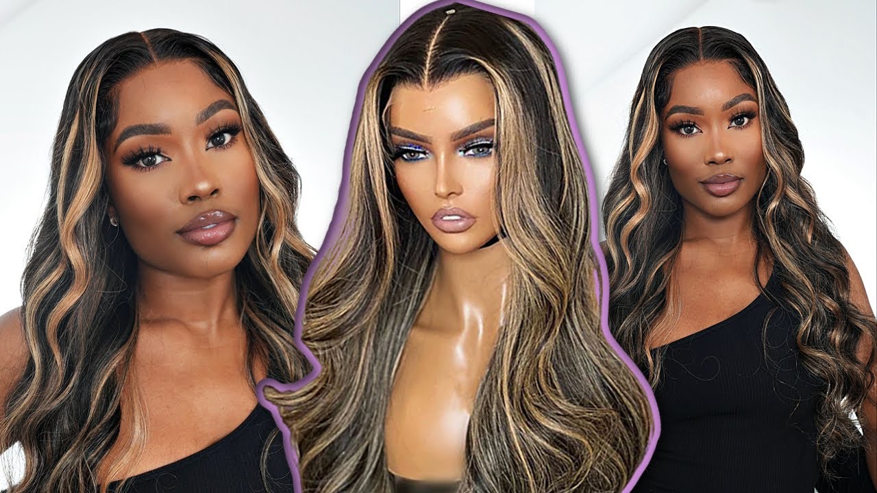 🔥 GLUELESS 🔥 WIG INSTALL FOR BEGINNERS | BLONDE HIGHLIGHTED WIG |- Jessie's Wig