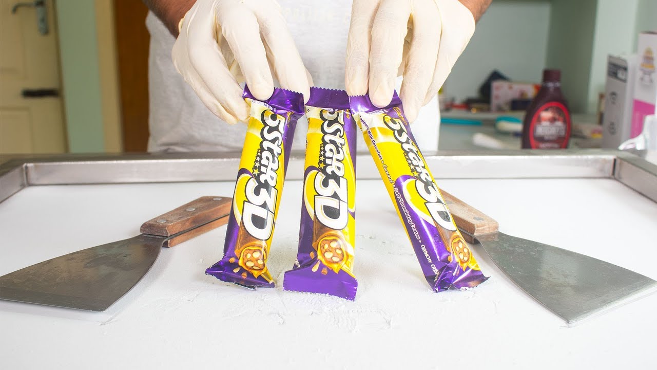 3D 5 STAR Ice Cream ROLLS - SATISFYING ASMR VIDEO
