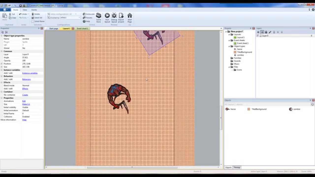 Tutorial Construct 2, como hacer un check-point o punto de control.