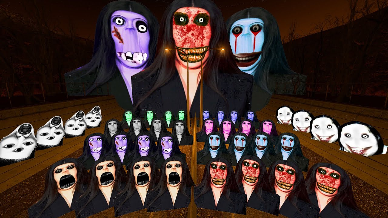 Rosalia Bizcochito, Obunga, President Kim Jong Unga in Fire Tornado Street | Nextbot GMOD