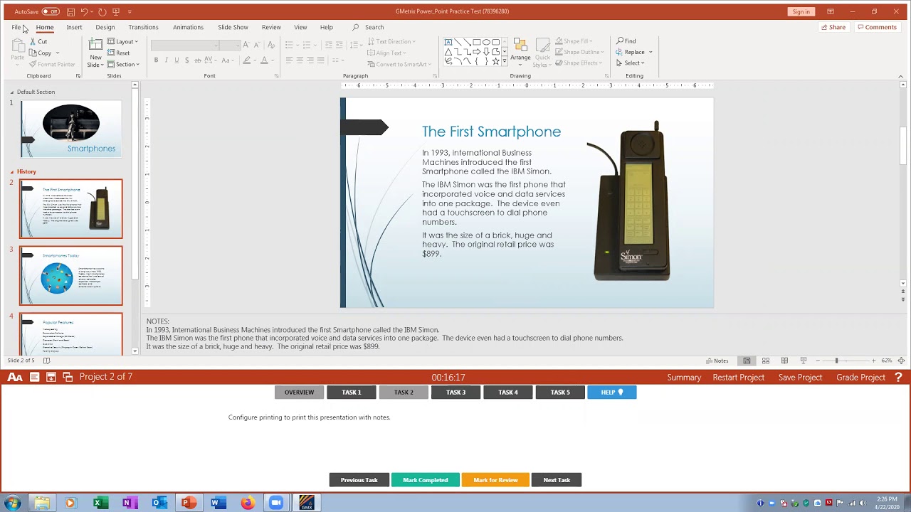 GMetrix PowerPoint Exam #3