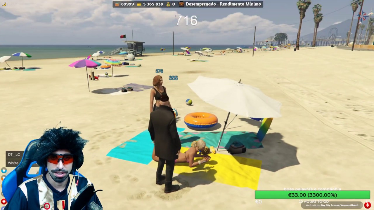 Move Mind - Dia de praia c/ Débora e Francesca | GTA V RP