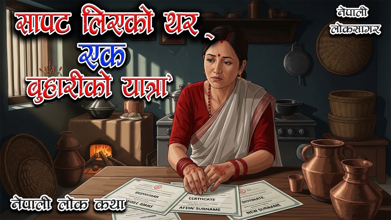 सापट लिएको थर | एक बुहारीको यात्रा  | Nepali Lok Katha: Sasu-Buhari Story | नेपाली लोककथा