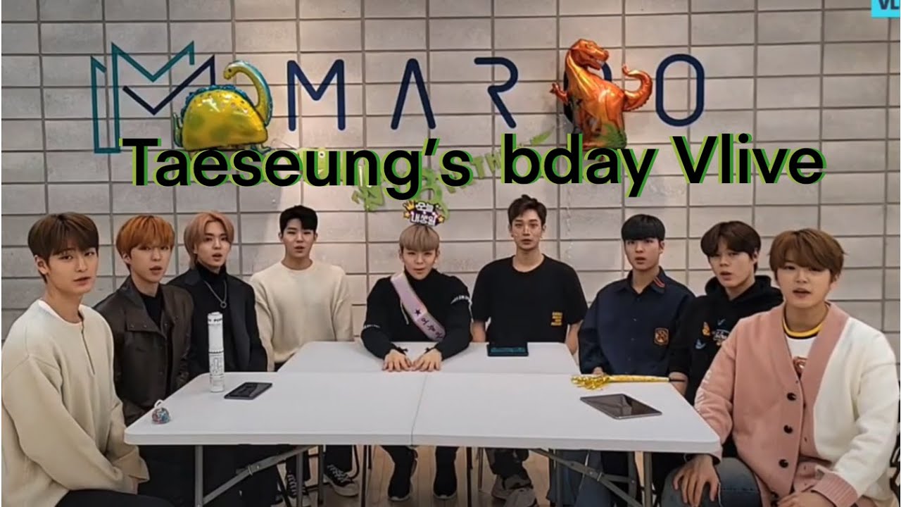 Whatever Ghost9 did back in Taeseung's birthday Vlive 🥳