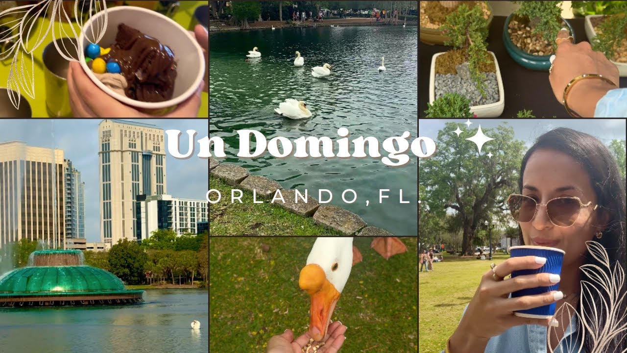 PARQUE, FERIA y HELADOS en ORLANDO FLORIDA | Parque LAKE EOLA