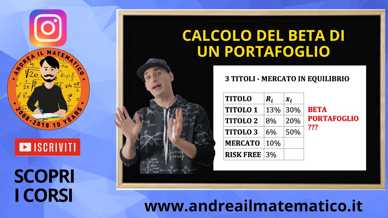 CALCOLARE IL BETA DI UN PORTAFOGLIO - FINANZA AZIENDALE