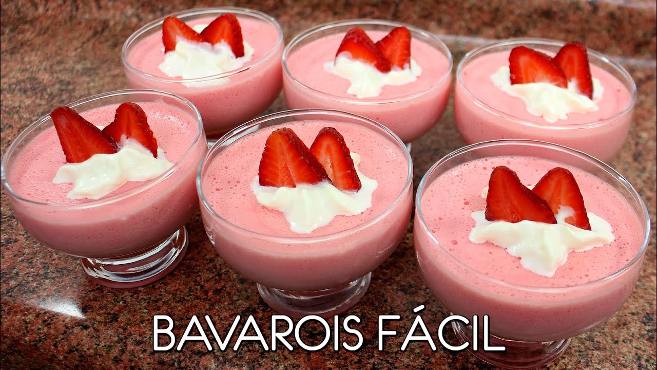 Bavarois fácil, ¡POSTRE con solo 2 INGREDIENTES! - Come como príncipe