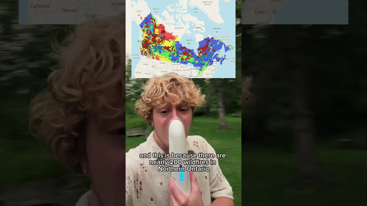 WILDFIRE IN ONTARIO CANADA #canada #ontario #wildfire