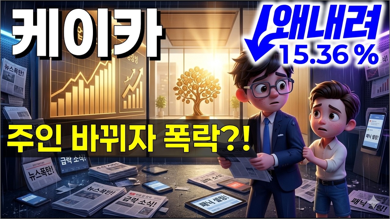 [케이카 주가 전망] 배당주 믿었는데 왜 무너졌나? 주주들이 가장 불안해한 한 가지!