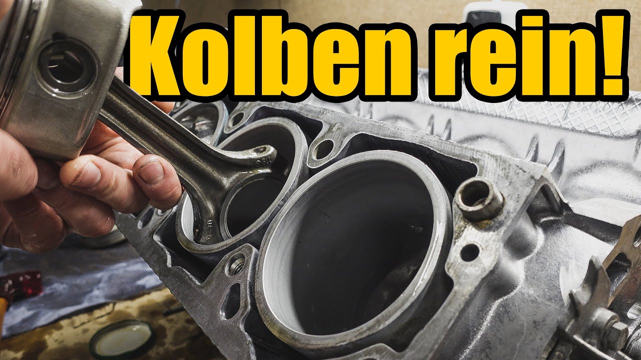 Endlich kommen die Kolben in den M119 V8