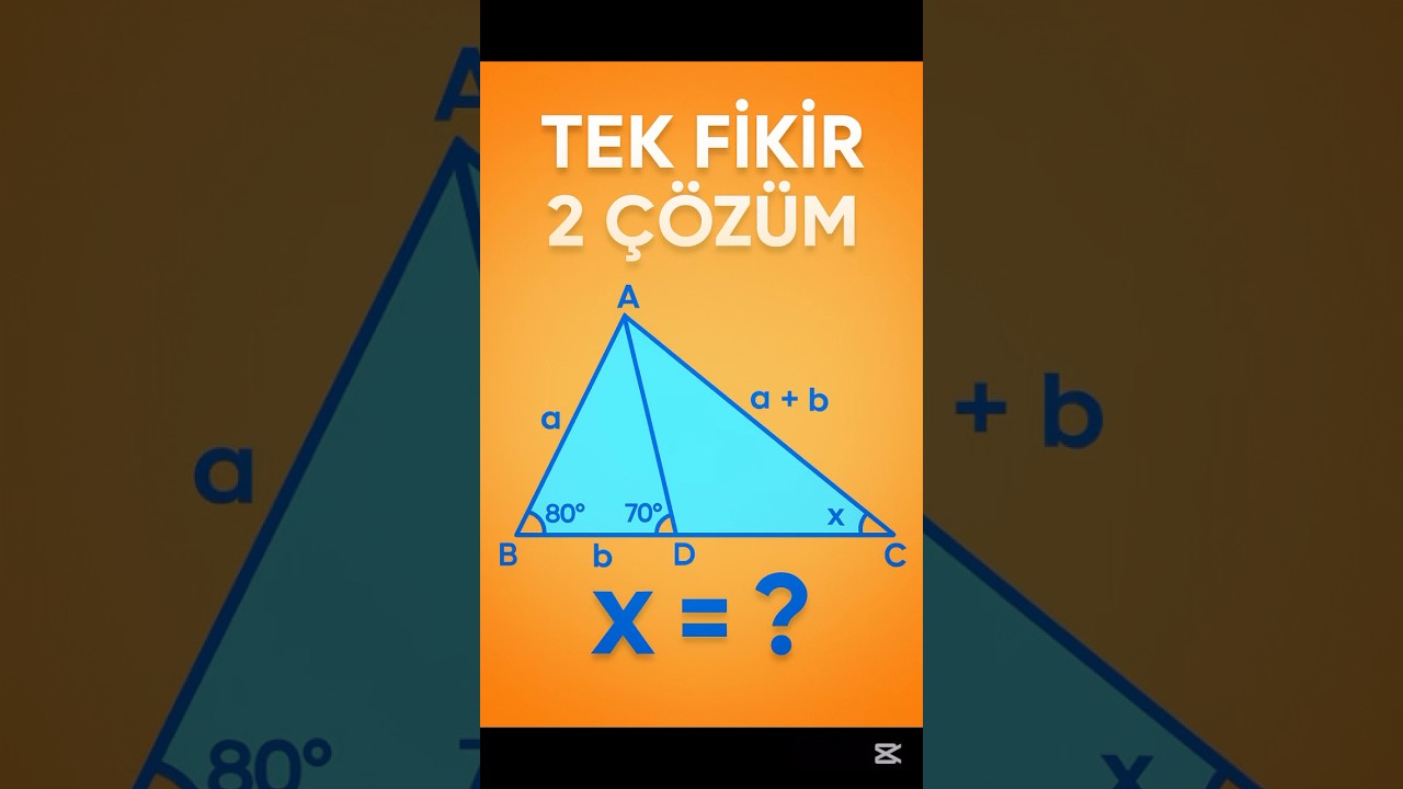 TEK Fikir &Ccedil;İFT &Ccedil;&ouml;z&uuml;m #geometri #yks #kolaygeometri
