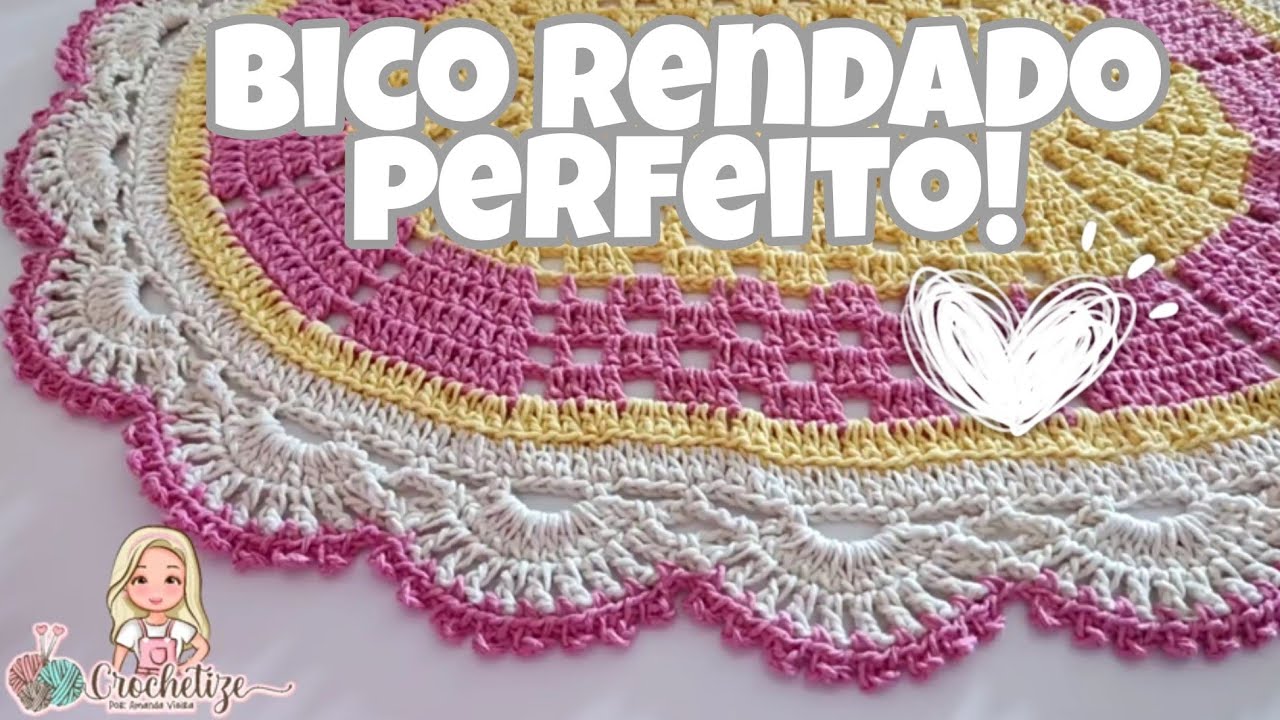 Aprenda a fazer bico de acabamento rendado f&aacute;cil perfeito 🔥