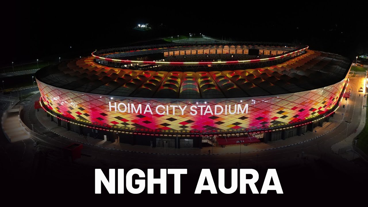 Hoima Stadium NIGHT AURA | Latest Night Aerial View. BEAUTIFUL!