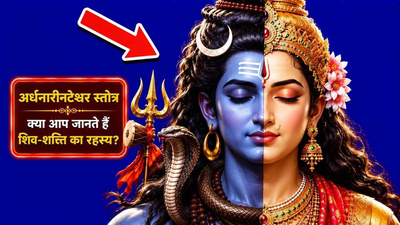 🕉️महाशिवरात्रि का चमत्कारी स्तोत्र 🌺 शिव भी वही, शक्ति भी वही 🔱अर्धनारीनटेश्वर स्तोत्र 🌺