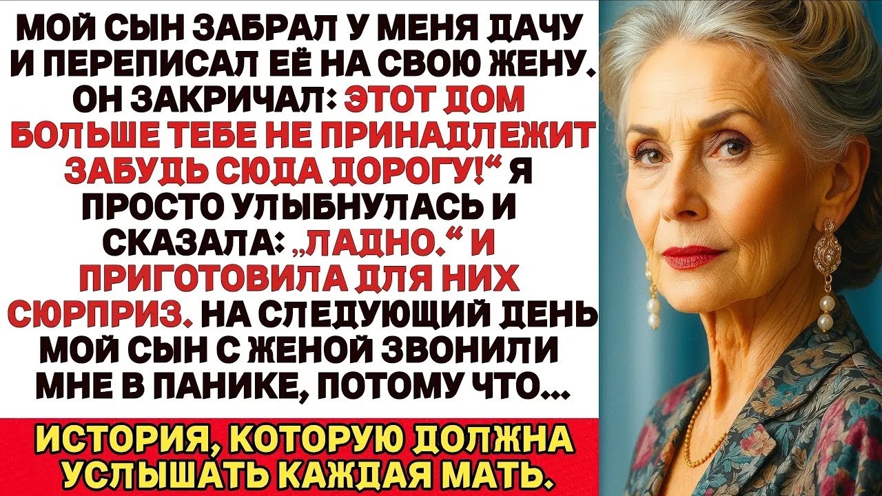 Мой Сын Забрал Мой Загородный Дом И Подарил Его Своей Жене  Но Их Ждал Сюрприз