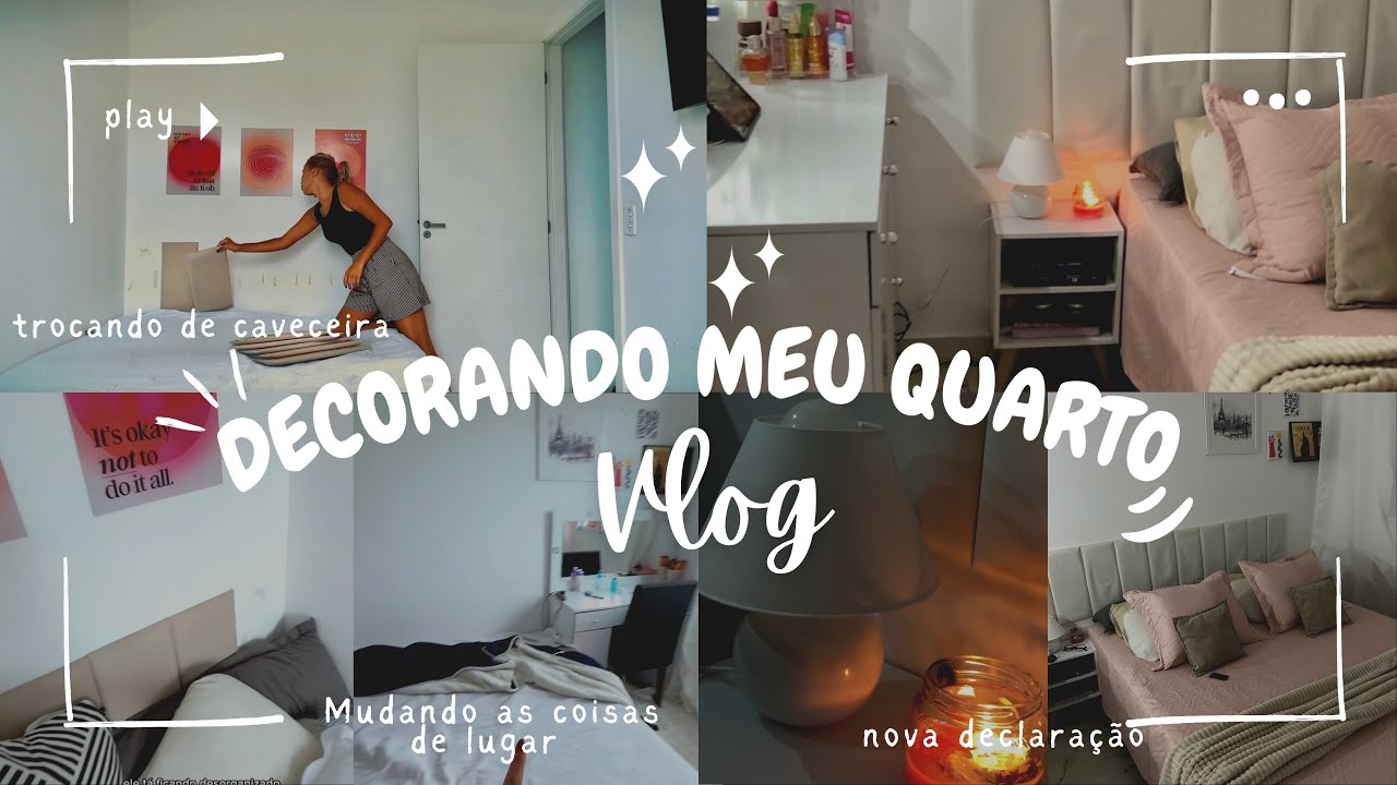 VLOG decorando meu quarto | comprinhas novas, mudança e organização