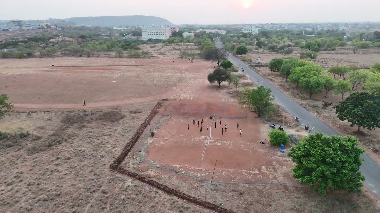 Playground of Rayalaseema University | Aerial Drone Shot | Campus Tour