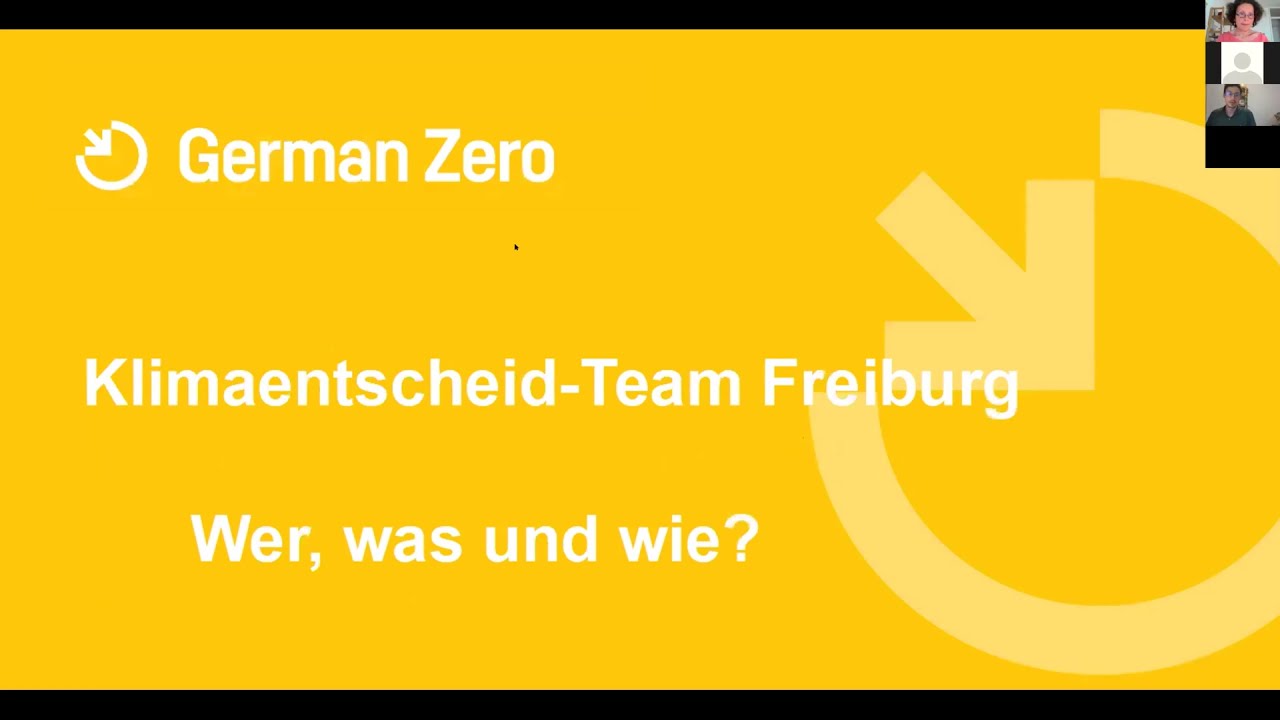 Vorstellung der Gruppe Klimaentscheid Freiburg