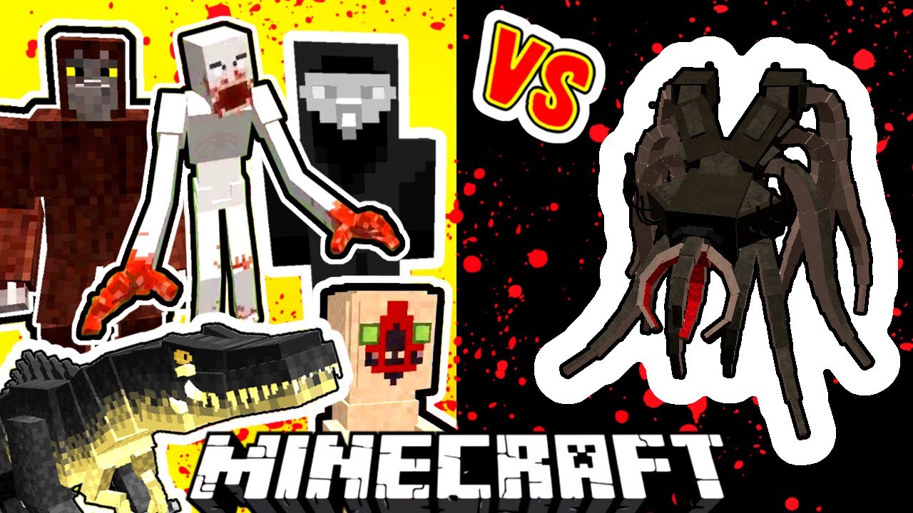 Ancient Dreadnaut Vs. SCP Monsters in Minecraft