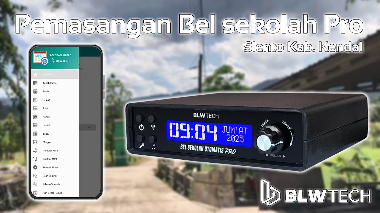 Pemasangan Bel Sekolah Pro Dari BLWTECH di Slento Kab.Kendal