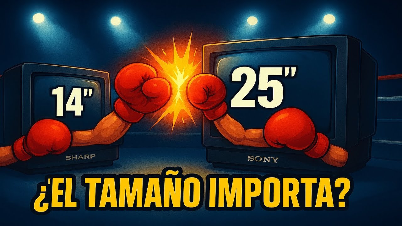 Sharp 14” vs Sony Trinitron 25” | COMPARATIVA CRT: ¿Influye el tamaño en la experiencia retro?