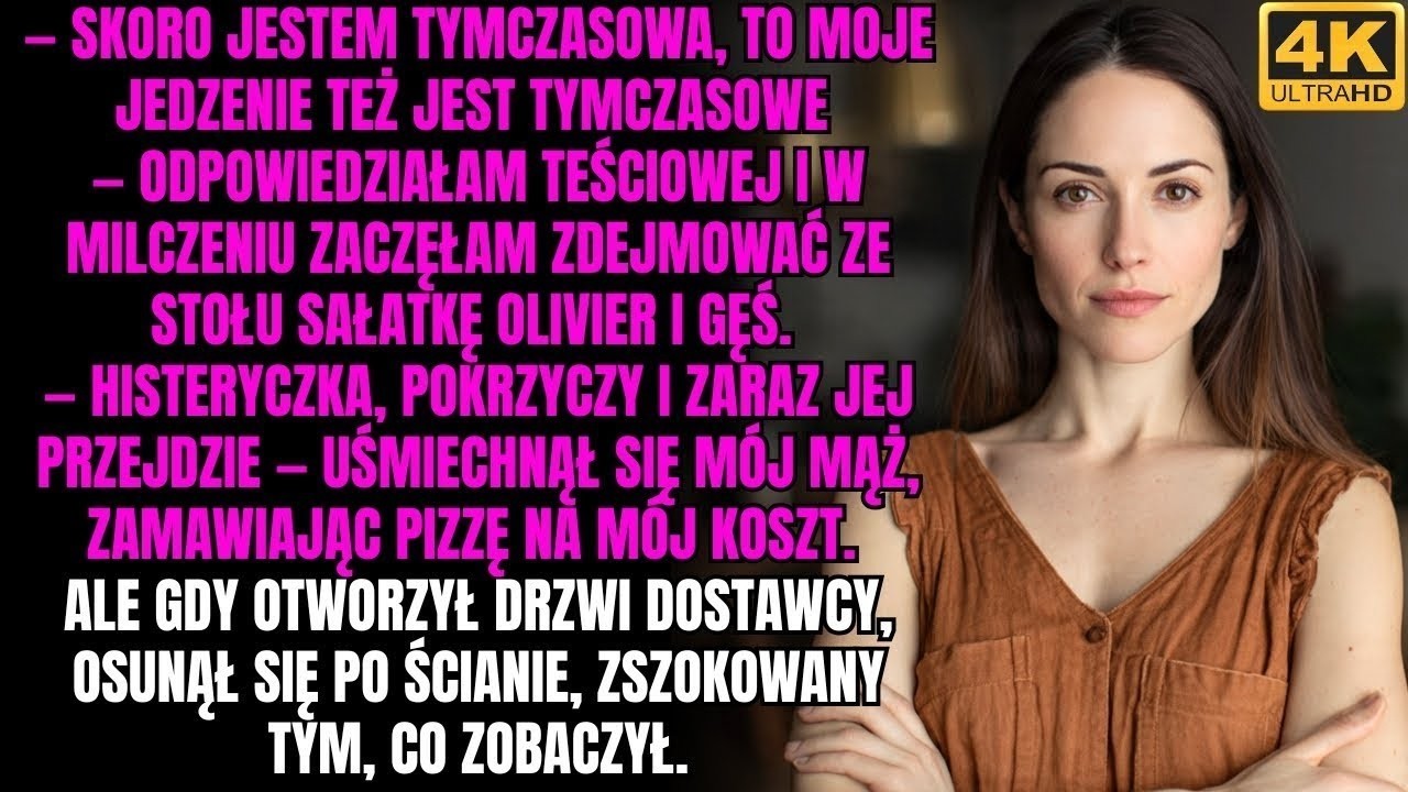 — Skoro jestem tymczasowa, to moje jedzenie też jest tymczasowe — odpowiedziałam teściowej   Tomoro