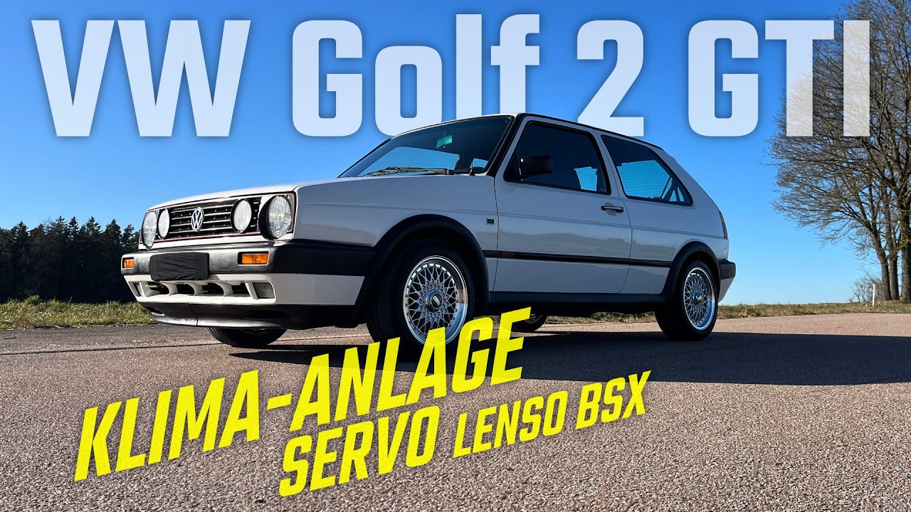 VW Golf 2 GTI (1991) Traumzustand! Alpinweiß, Klimaanlage A/C, Servo & 15-Zoll Lenso BSX #golfgti