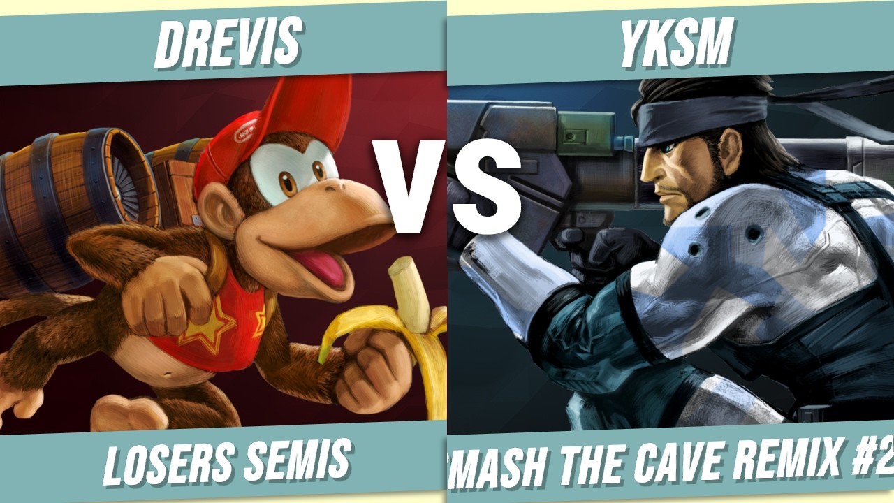 Drevis (Diddy Kong) vs YKSM (Snake) | Smash the Cave REMIX #23 - Losers Semis