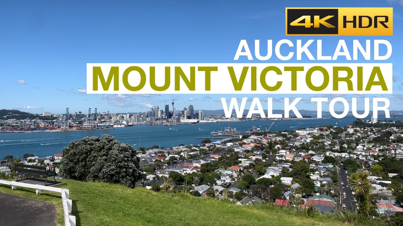Mount Victoria Walking Tour - Auckland, New Zealand [4K HDR]