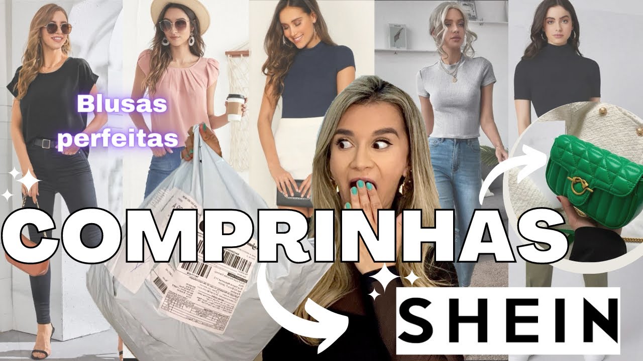 COMPRINHAS NA SHEIN, TUDO PERFEITO. Muitas blusas e acessórios lindos!!!