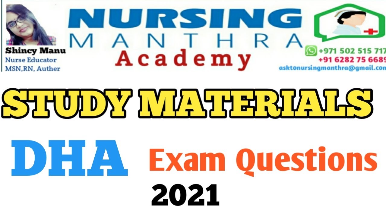 DHA Exam Questions for Nurses 2021|nursing exam questions|how to pass dha exam|prometric exam